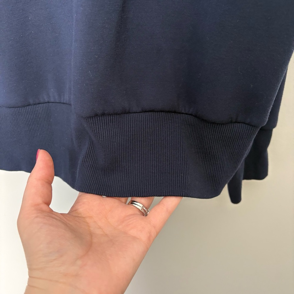 Catherine Half-Zip Sweater Pullover in Navy - Picture 6 of 10
